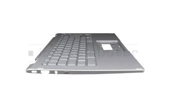 Acer Chromebook Spin 514 (CP514-2H) Original Tastatur DE (deutsch) silber mit Backlight