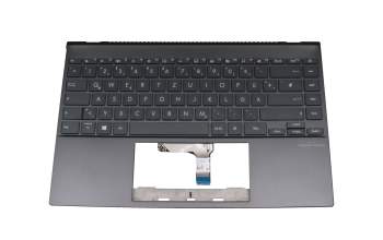 Asus ZenBook 14 UX425UA Original Tastatur inkl. Topcase DE (deutsch) grau/grau mit Backlight