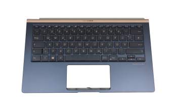 Asus ZenBook 14 UX433FA Original Tastatur inkl. Topcase DE (deutsch) schwarz/blau mit Backlight