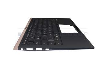 Asus ZenBook 14 UX433FA Original Tastatur inkl. Topcase DE (deutsch) schwarz/blau mit Backlight