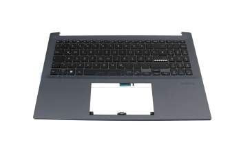 Asus ZenBook X3500PA Original Tastatur inkl. Topcase DE (deutsch) schwarz/blau mit Backlight