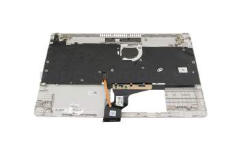 BJERA4AM2I6N0A Original HP Tastatur inkl. Topcase DE (deutsch) silber/silber mit Backlight
