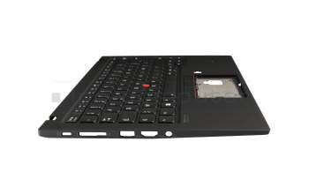 CS19BL-85F0 Original Lenovo Tastatur inkl. Topcase FR (französisch) schwarz/schwarz mit Backlight und Mouse-Stick