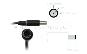 Dell Chromebook 11 3180 (P26T002) Original Netzteil 65,0 Watt flache Bauform