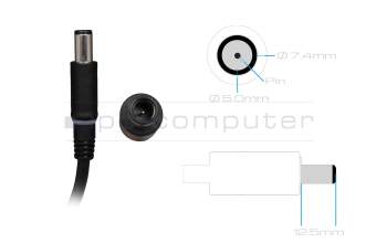 Dell Precision M4800 Original Netzteil 180,0 Watt abgerundete Bauform