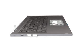 EAZA0002010-1 Original Acer Tastatur inkl. Topcase CH (schweiz) grau/grau mit Backlight