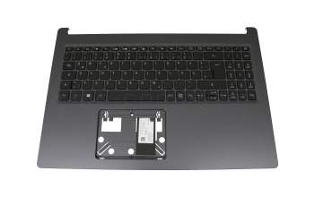 EAZAU00205A Original Acer Tastatur inkl. Topcase DE (deutsch) schwarz/grau mit Backlight