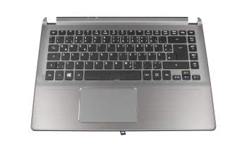 EAZQK007020 Original Acer Tastatur inkl. Topcase DE (deutsch) schwarz/grau
