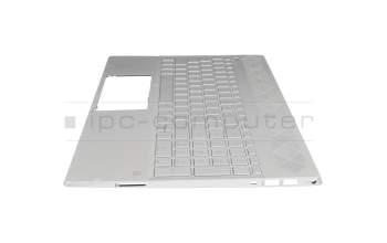 EBG7B015010-1 Original HP Tastatur inkl. Topcase DE (deutsch) silber/silber mit Backlight (UMA-Grafik)