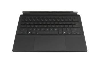 ESK-408BS-613CBRUS00 Original Sunrex Tastatur inkl. Topcase US (englisch) schwarz/schwarz mit Backlight