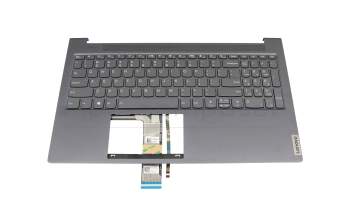 FALS5001010 Original Lenovo Tastatur inkl. Topcase US (englisch) grau/grau mit Backlight