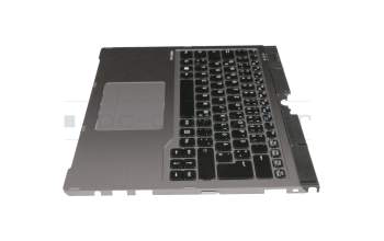 FUJ:CP713687-XX Original Fujitsu Tastatur inkl. Topcase DE (deutsch) schwarz/silber mit Backlight