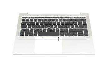 HP EliteBook 840 G7 Original Tastatur inkl. Topcase DE (deutsch) schwarz/silber mit Backlight und Mouse-Stick