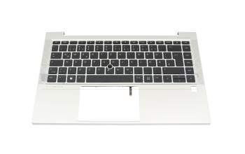 HP EliteBook 840 G8 Original Tastatur inkl. Topcase DE (deutsch) schwarz/silber mit Backlight und Mouse-Stick