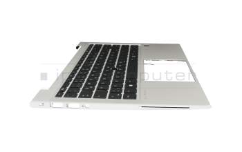 HP EliteBook 840 G8 Original Tastatur inkl. Topcase DE (deutsch) schwarz/silber mit Backlight und Mouse-Stick