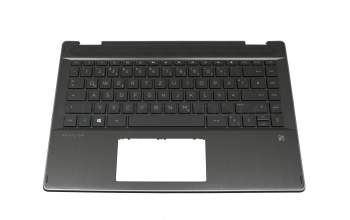 HP Pavilion x360 14-dh0000 Original Tastatur inkl. Topcase DE (deutsch) schwarz/schwarz mit Backlight