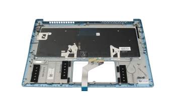 HQ21011641007 Original Acer Tastatur inkl. Topcase DE (deutsch) schwarz/blau mit Backlight