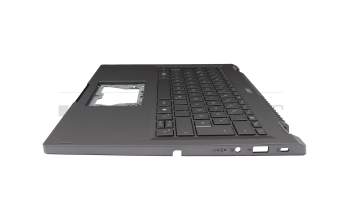 HQ254030048D7 Original Acer Tastatur inkl. Topcase DE (deutsch) silber/silber mit Backlight
