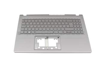JYCZFBC Original Acer Tastatur inkl. Topcase DE (deutsch) silber/silber mit Backlight