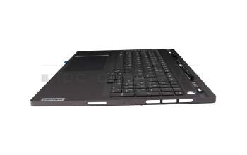 KB640C Original Lenovo Tastatur inkl. Topcase DE (deutsch) grau/grau mit Backlight