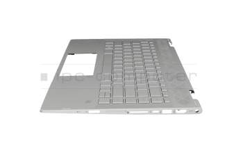 L22407-041 Original HP Tastatur inkl. Topcase DE (deutsch) silber/silber mit Backlight