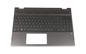 L22451-041 Original HP Tastatur inkl. Topcase DE (deutsch) schwarz/schwarz mit Backlight