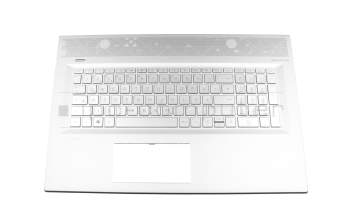 L22669-041 Original HP Tastatur inkl. Topcase DE (deutsch) silber/silber mit Backlight