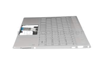 L37534-041 Original HP Tastatur inkl. Topcase DE (deutsch) silber/silber mit Backlight