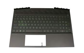 L58826-041 Original HP Tastatur inkl. Topcase DE (deutsch) schwarz/schwarz mit Backlight
