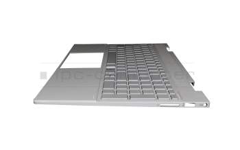 L93226-041 Original HP Tastatur inkl. Topcase DE (deutsch) silber/silber mit Backlight (UMA)