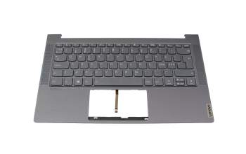 LCM19J16ICJ6864 Original Lenovo Tastatur inkl. Topcase ND (nordic) grau/grau mit Backlight