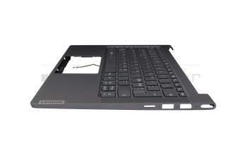 LCM19J16ICJ6864 Original Lenovo Tastatur inkl. Topcase ND (nordic) grau/grau mit Backlight