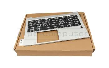 M35816-041 Original HP Tastatur inkl. Topcase DE (deutsch) schwarz/silber mit Backlight und Mouse-Stick