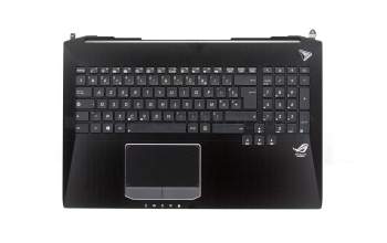 MP-12R36F0J528W Original Asus Tastatur inkl. Topcase FR (französisch) schwarz/schwarz mit Backlight