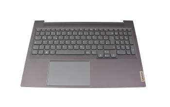 NB6188 Original Lenovo Tastatur inkl. Topcase DE (deutsch) grau/grau mit Backlight