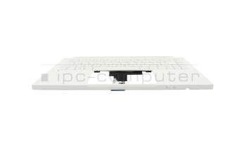 NKI131315V Original Acer Tastatur inkl. Topcase DE (deutsch) weiß/weiß mit Backlight (mit Stiftfach)