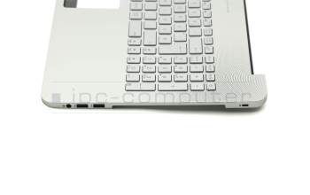 NSK-UPTBU 0G Original Darfon Tastatur inkl. Topcase DE (deutsch) silber/silber mit Backlight
