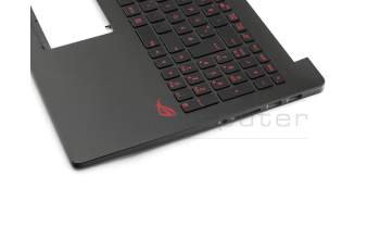 NSK-USMBQ 0G Original Asus Tastatur inkl. Topcase DE (deutsch) schwarz/schwarz mit Backlight