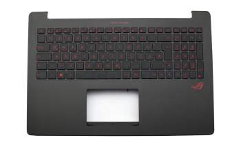 NSK-USMLQ Original Asus Tastatur inkl. Topcase DE (deutsch) schwarz/schwarz mit Backlight