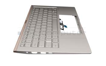 NSK-WRHBU 0G Original Asus Tastatur inkl. Topcase DE (deutsch) silber/silber mit Backlight