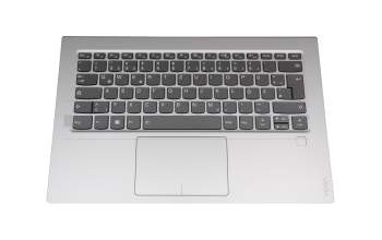 PC4VB-GR Original Lenovo Tastatur inkl. Topcase DE (deutsch) grau/silber mit Backlight