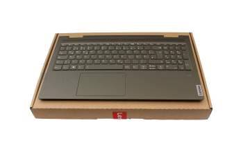 PK0900 Original Lenovo Tastatur inkl. Topcase DE (deutsch) dunkelgrün/dunkelgrün mit Backlight (Moos Grün)