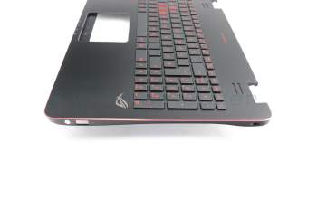 PK13183323S Original Compal Tastatur inkl. Topcase DE (deutsch) schwarz/schwarz mit Backlight