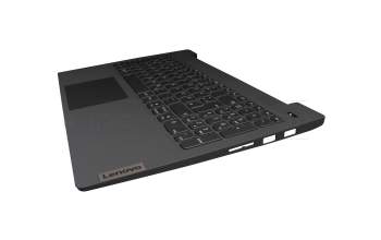 PK131K74B20 Original LCFC Tastatur inkl. Topcase DE (deutsch) schwarz/grau mit Backlight Fingerprint