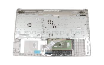 PK1329I5C10 Original Compal Tastatur inkl. Topcase DE (deutsch) schwarz/silber