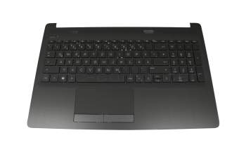 PK1329I5C10 Original HP Tastatur inkl. Topcase DE (deutsch) schwarz/schwarz (gebürstete Metalloptik)