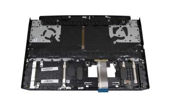 PK1333H1A13 Original Acer Tastatur inkl. Topcase DE (deutsch) schwarz/weiß/schwarz mit Backlight (Anschlusskabel 29mm)