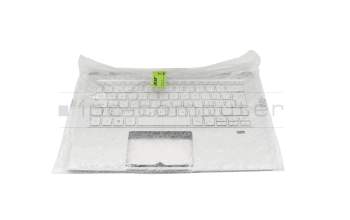 PK1334G1E14 Original Acer Tastatur inkl. Topcase CH (schweiz) silber/silber mit Backlight