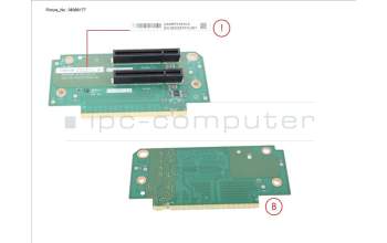 Fujitsu PY-PRE854 Riserkarte PCIe 2 FH Slots x8 links