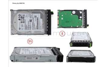 Fujitsu PY-SH241D5 HDD SAS 12G 2.4TB 10K 2.5\' H-P